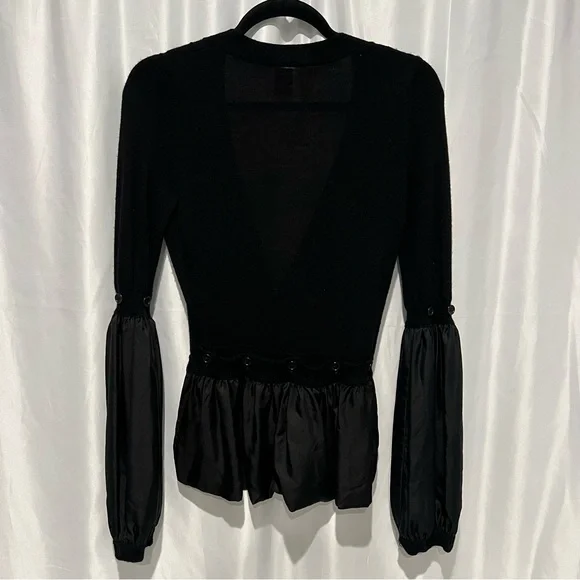 Bird by Juicy Couture Silk Flounce Cardigan - Picture 6 of 8